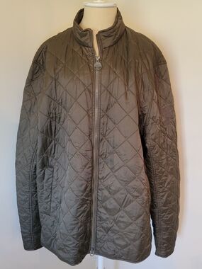 Steve McQueen Barbour Olive Green Quilted Jacket Size XXL